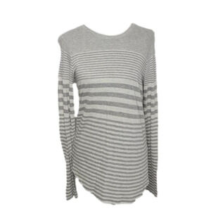 VINCE pinstripe different thickness long sleeve
